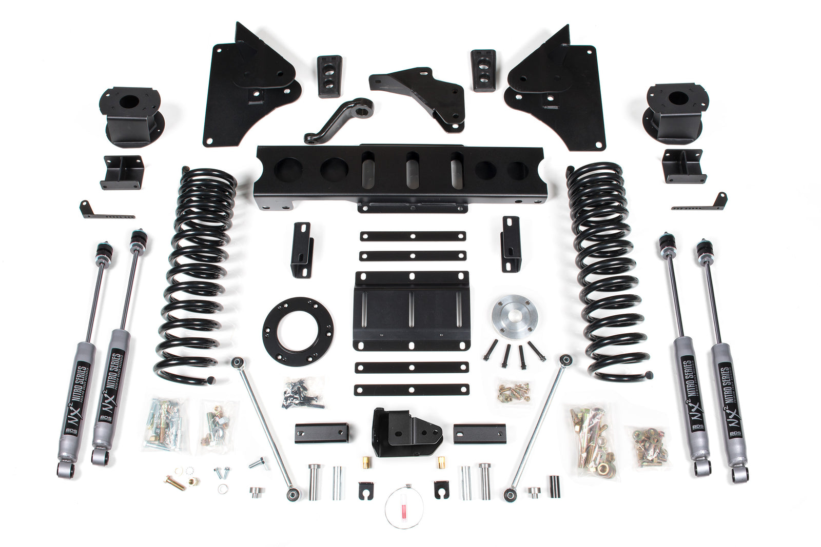 BDS Suspension 5.5 Inch Lift Kit w/ 4-Link | Ram 2500 w/ Rear Air Ride (14-18) 4WD | Gas