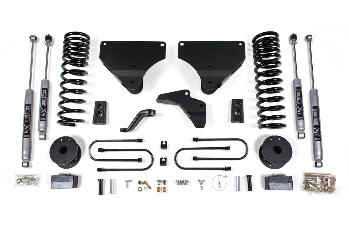 BDS Suspension 4 Inch Lift Kit | Ram 3500 w/ Rear Air Ride (13-18) 4WD | Gas