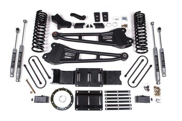 BDS Suspension 4 Inch Lift Kit w/ Radius Arm | Ram 3500 (19-24) 4WD | Diesel
