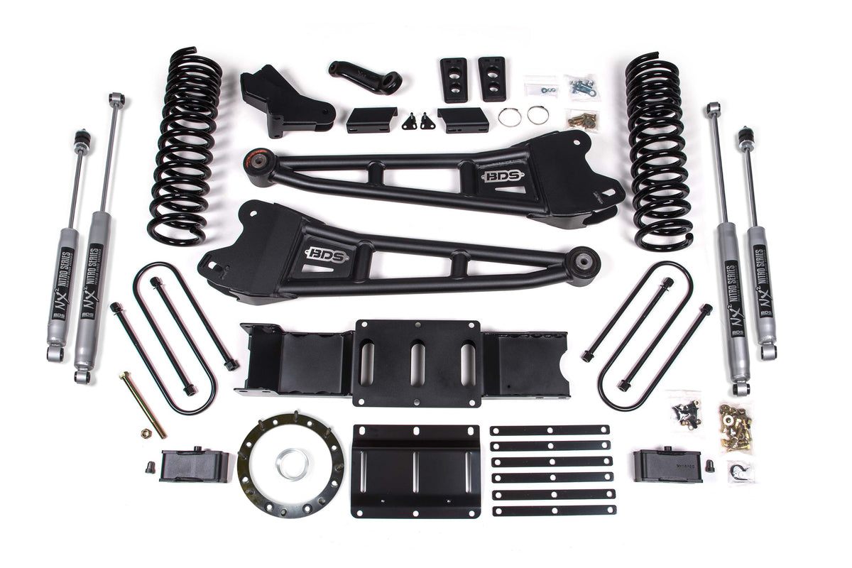 BDS Suspension 4 Inch Lift Kit w/ Radius Arm | Ram 3500 (19-24) 4WD | Diesel