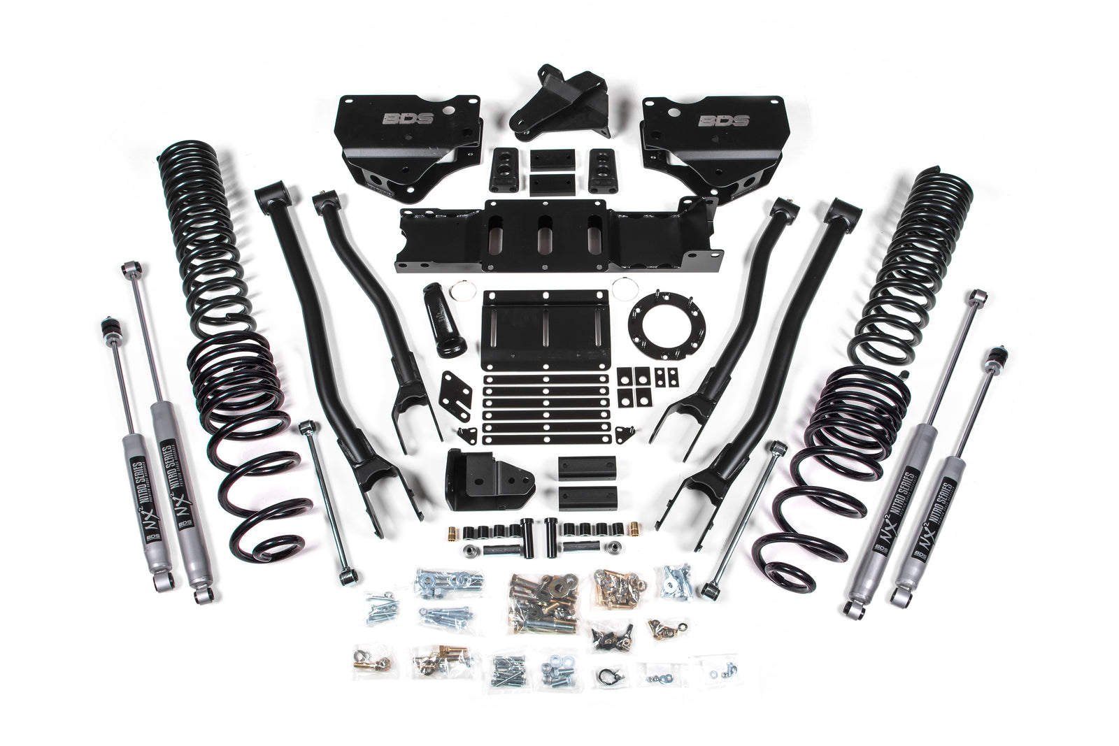 BDS Suspension 4 Inch Lift Kit w/ 4-Link | Ram 2500 (19-24) 4WD | Diesel