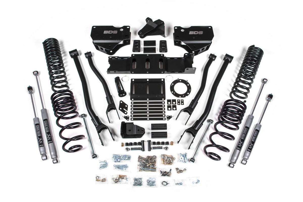 BDS Suspension 4 Inch Lift Kit w/ 4-Link | Ram 2500 (19-24) 4WD | Diesel
