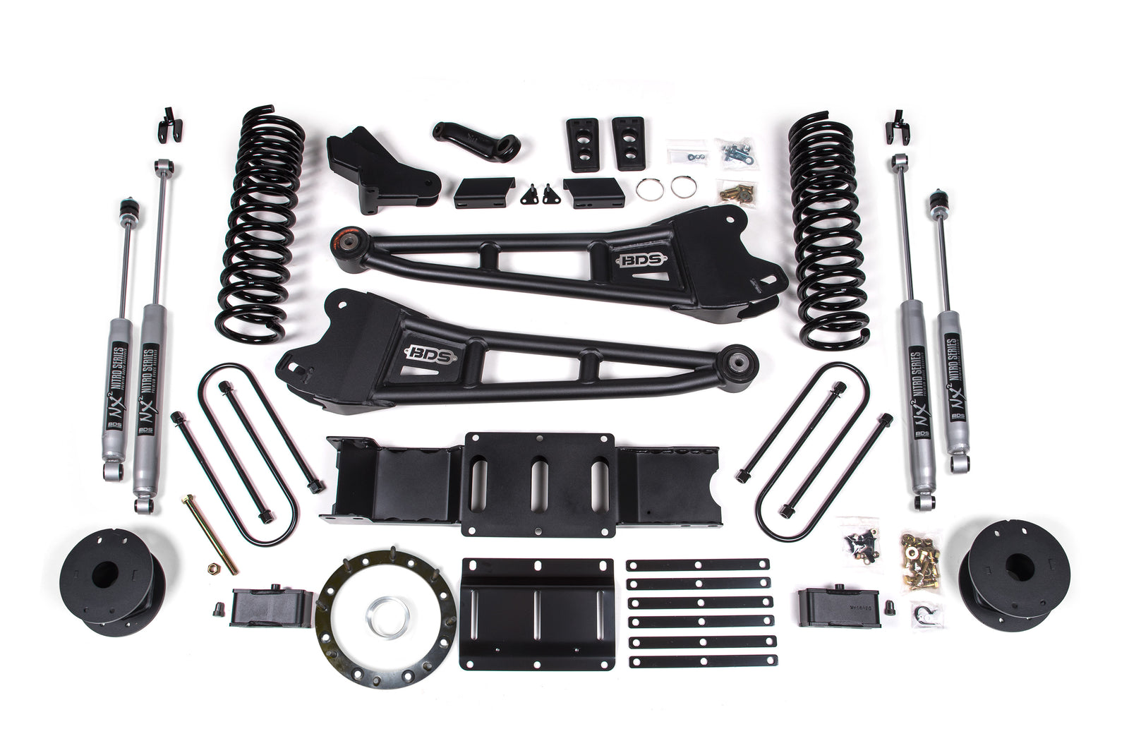 BDS Suspension 4 Inch Lift Kit w/ Radius Arm | Ram 3500 w/ Rear Air Ride (19-24) 4WD | Diesel