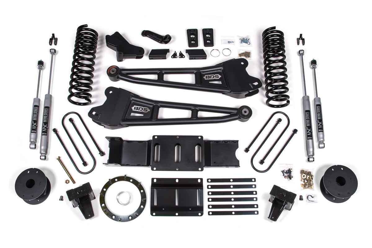 BDS Suspension 5.5 Inch Lift Kit w/ Radius Arm | Ram 3500 w/ Rear Air Ride (19-24) 4WD | Gas