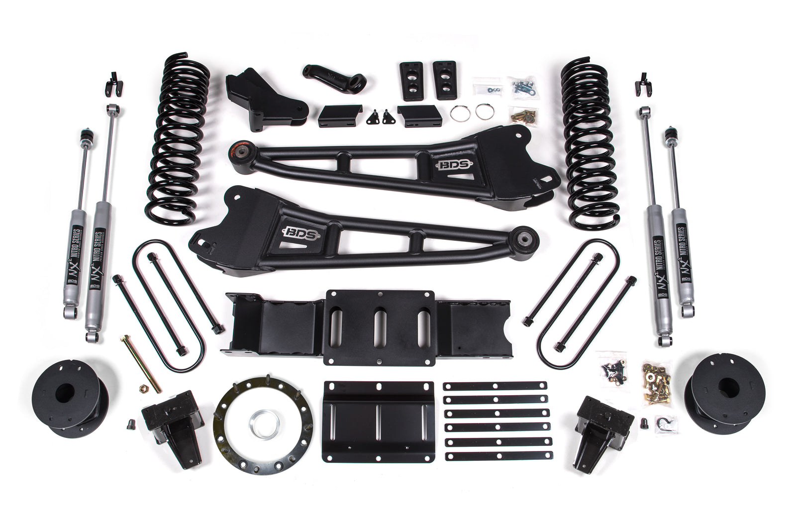 BDS Suspension 5.5 Inch Lift Kit w/ Radius Arm | Ram 3500 w/ Rear Air Ride (19-24) 4WD | Gas