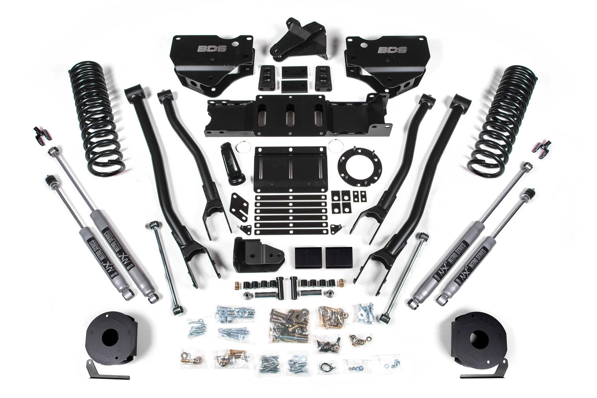 BDS Suspension 5.5 Inch Lift Kit w/ 4-Link | Ram 2500 w/ Rear Air Ride (19-24) 4WD | Gas