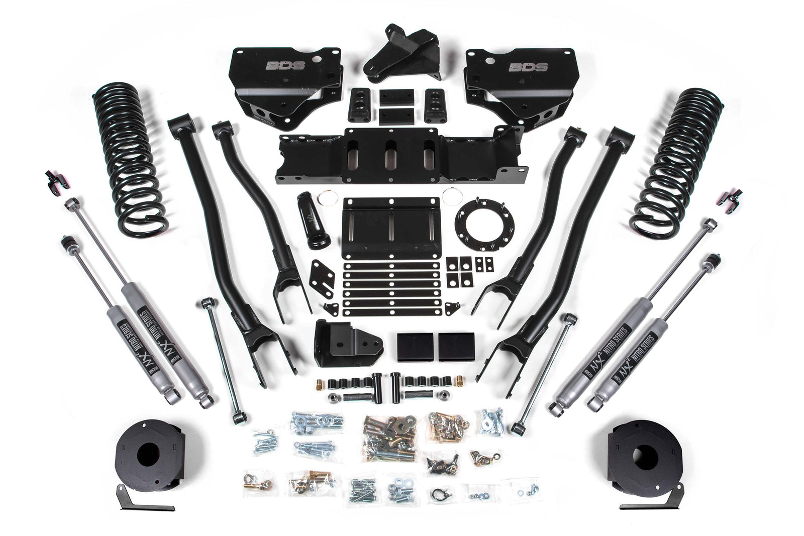 BDS Suspension 5.5 Inch Lift Kit w/ 4-Link | Ram 2500 w/ Rear Air Ride (19-24) 4WD | Gas