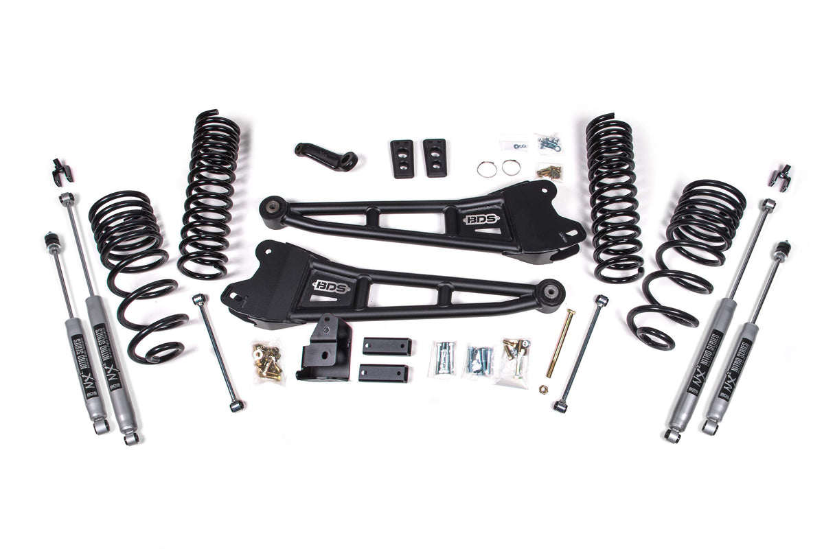 BDS Suspension 4 Inch Lift Kit w/ Radius Arm | Ram 2500 (14-18) 4WD | Gas