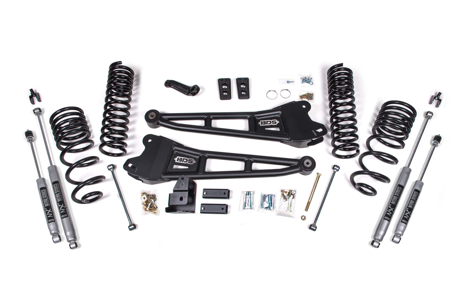 BDS Suspension 4 Inch Lift Kit w/ Radius Arm | Ram 2500 (14-18) 4WD | Diesel