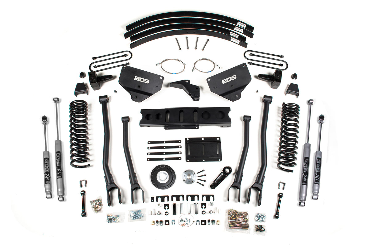 BDS Suspension 8 Inch Lift Kit w/ 4-Link | Ram 3500 (13-18) 4WD | Diesel