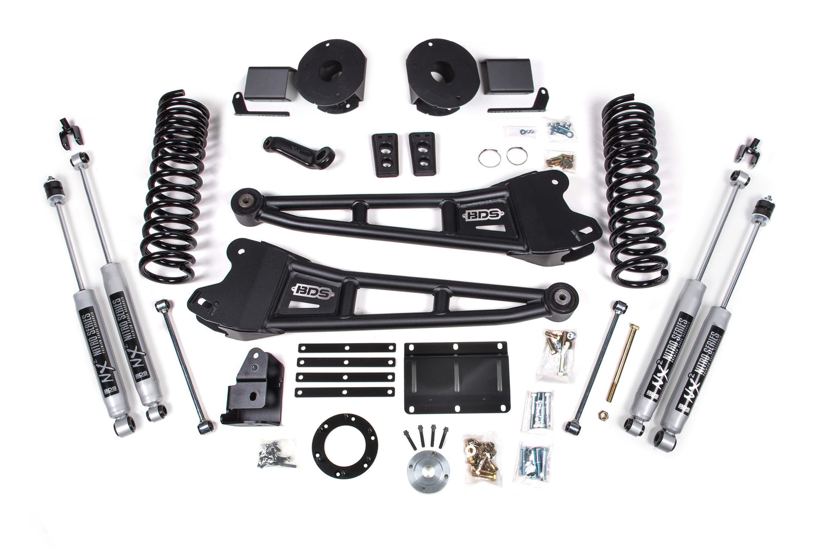 BDS Suspension 5.5 Inch Lift Kit w/ Radius Arm | Ram 2500 w/ Rear Air Ride (14-18) 4WD | Gas