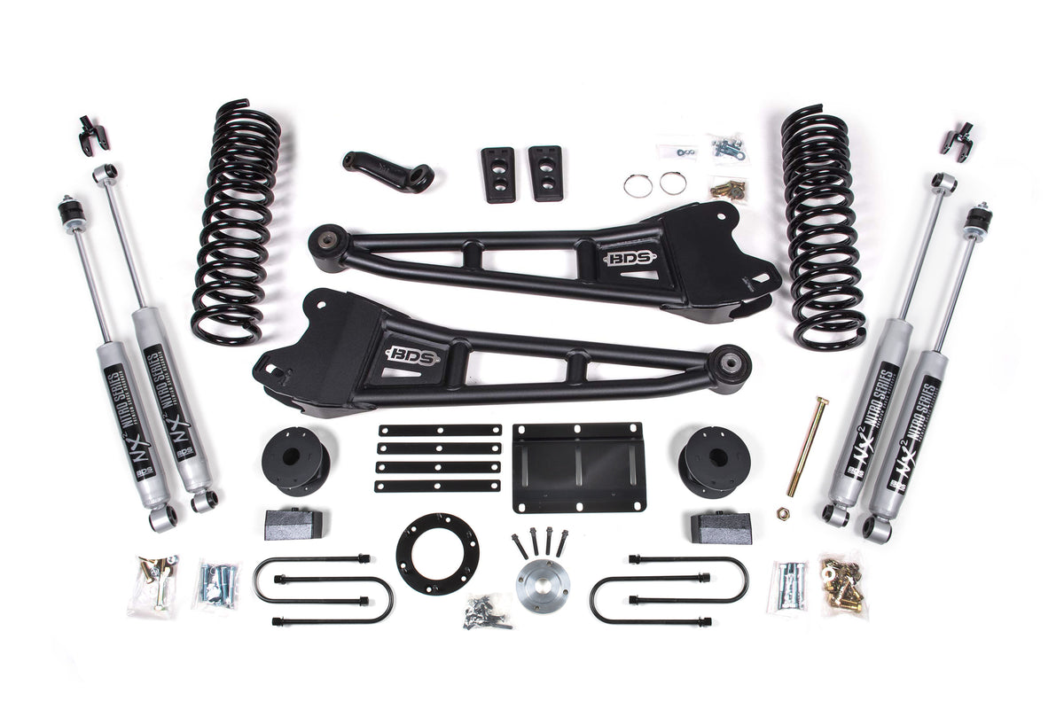 BDS Suspension 6 Inch Lift Kit w/ Radius Arm | Ram 3500 w/ Rear Air Ride (13-18) 4WD | Diesel