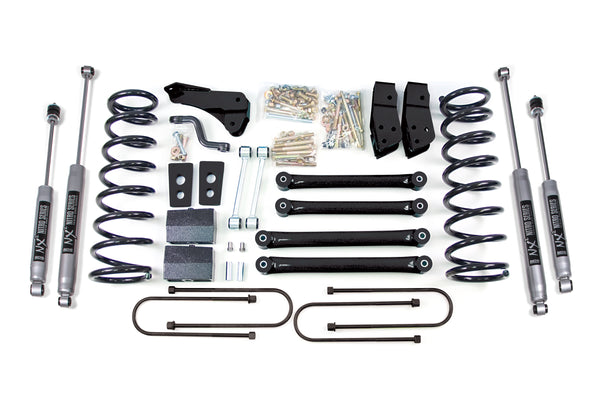 BDS Suspension 4" Long Arm Lift Kit With FOX 2.0 Shocks And Leaf Springs | 2008 Dodge Ram 2500 Power Wagon 4WD With 3.5" Axle