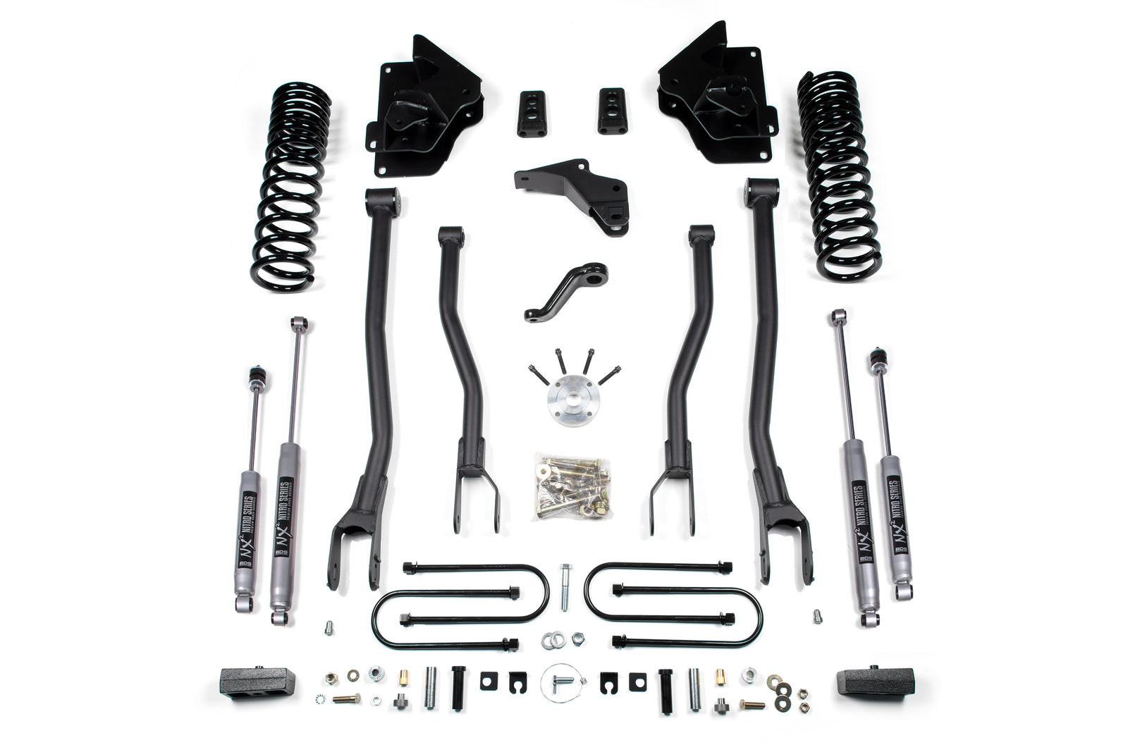 BDS Suspension 4 Inch Lift Kit w/ 4-Link | Ram 3500 (13-18) 4WD | Gas
