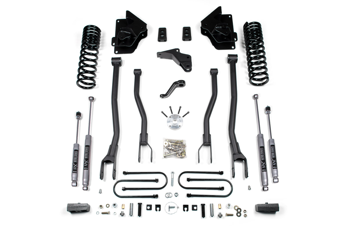 BDS Suspension 4 Inch Lift Kit w/ 4-Link | Ram 3500 (13-18) 4WD | Diesel