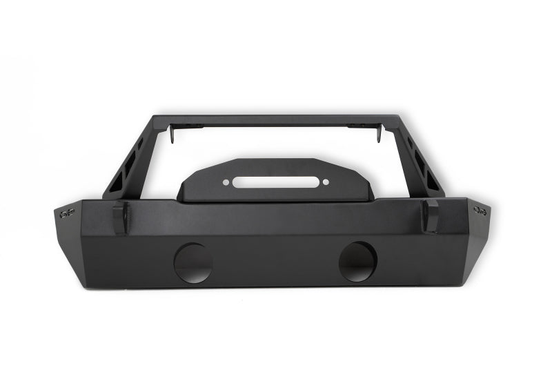 DV8 Offroad 07-23 Jeep Wrangler/Gladiator JT/JK/JL FS-25 Stubby Front Bumper w/Plated Bull Bar - FBJL-06