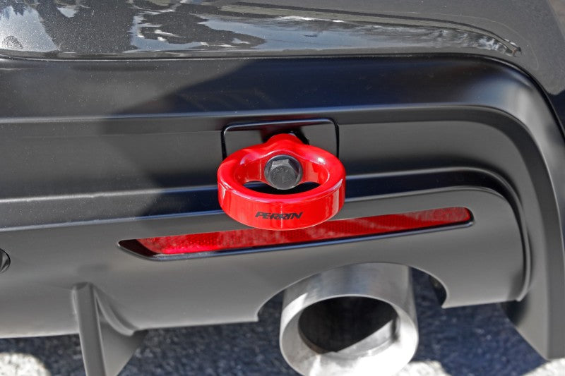 Perrin 20+ Toyota Supra Tow Hook Kit (Rear) - Red - PTP-BDY-250RD