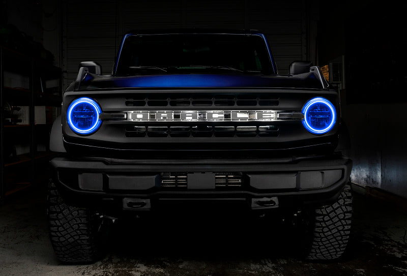 Oracle 2021 Ford Bronco Base Headlight LED Halo Kit - ColorSHIFT - w/ 2.0 Controller SEE WARRANTY - 1470-333