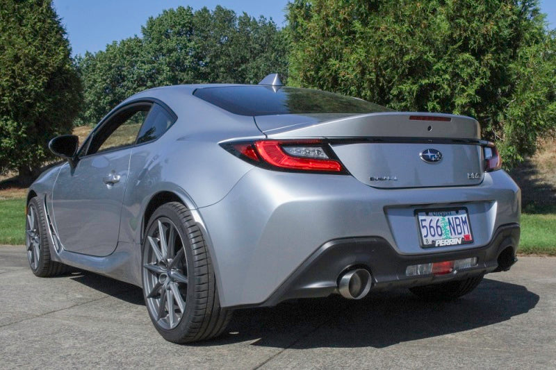 Perrin 22+ BRZ/GR86 Axle Back Exhaust SS (Single Side Exit w/Helmholtz Chamber) - PSP-EXT-368BR