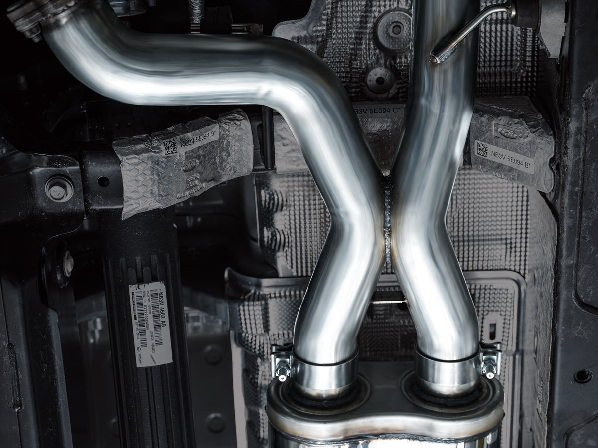 AWE Tuning 22-24 Ford Bronco Raptor 4WD Dual BashGuards Cat-Back SwitchPath Exhaust (No Tips) - 3025-31327