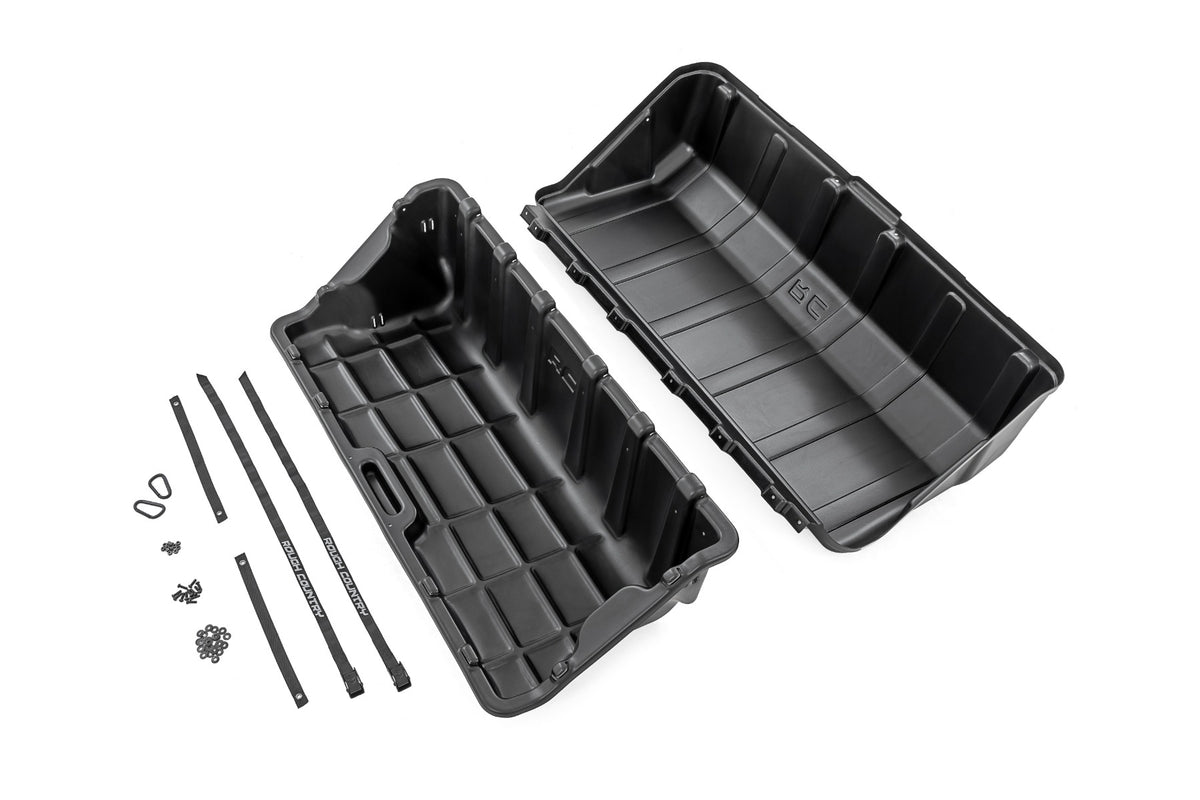 Rough Country - Truck Bed Cargo Storage Box - Lid & Box - Easy Access - Full Size 56" - 10208 by Rough Country - close-up