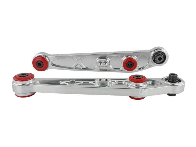 Skunk2 Honda/Acura EG/DC Alpha Series Rear Lower Control Arm Set - Clear - 542-05-1105 for 1990-2001 Acura Integra - side vie