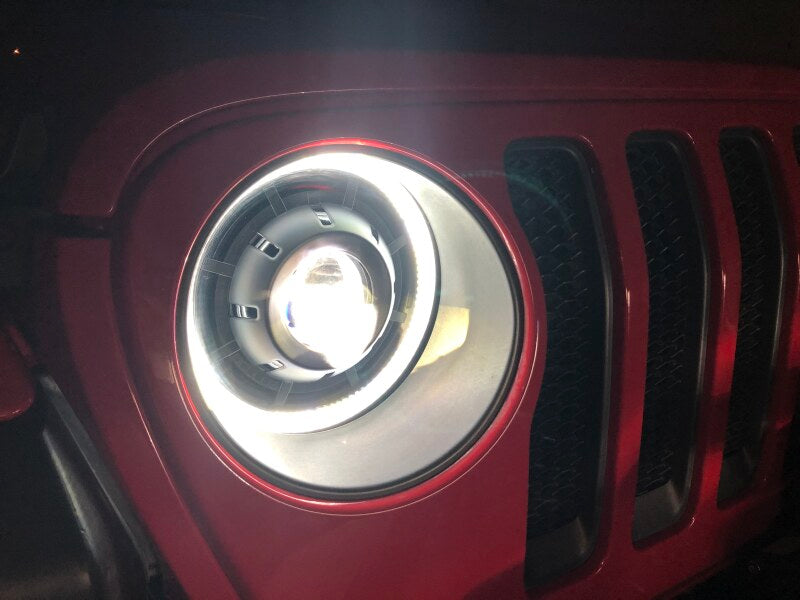 Oracle Oculus Bi-LED Projector Headlights for Jeep JL/Gladiator JT - Matte Blk - 5500K SEE WARRANTY - 5839-504