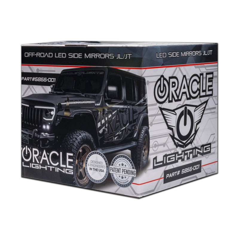 Oracle Lighting LED Off-Road Side Mirrors for Jeep Wrangler JL / Gladiator JT SEE WARRANTY - 5855-001