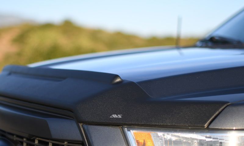AVS 14-15 Chevy Silverado 1500 Aeroskin II Textured Low Profile Hood Shield - Black - 436062