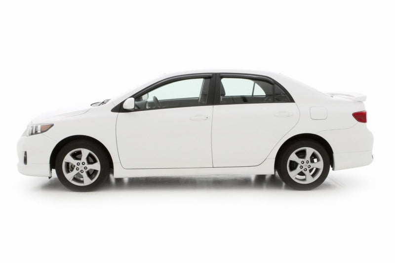 AVS 09-13 Toyota Corolla Ventvisor In-Channel Front &amp; Rear Window Deflectors 4pc - Smoke - 194073