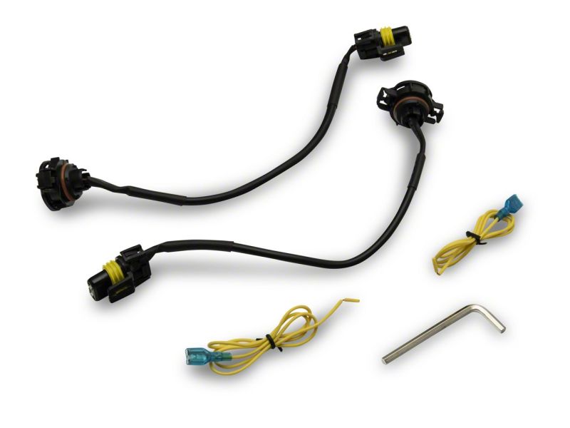 Raxiom 07-23 Jeep Wrangler JK &amp; JL Axial Series Halo LED Fog Lights- Amber - J130812