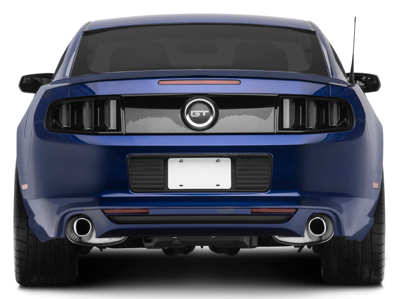 Raxiom 13-14 Ford Mustang Vector V2 Tail Lights- Black Housing (Clear Lens) - 408606