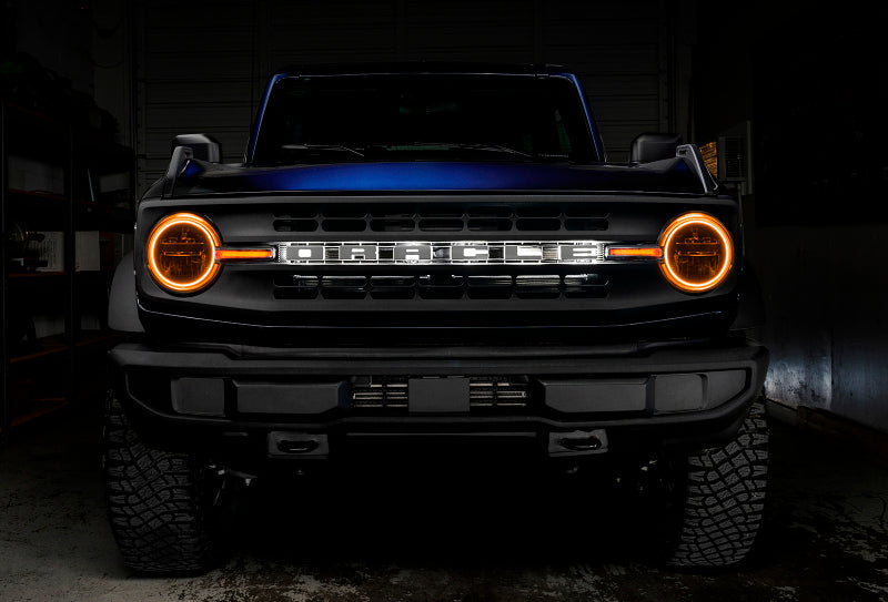 Oracle 2122 Ford Bronco Headlight Halo Kit w/DRL Bar  Base Headlights w/Simple Control SEE WARRANTY - 1471-504