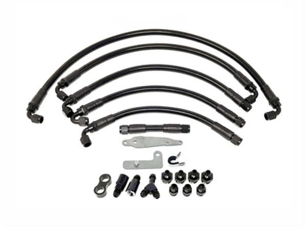 Torque Solution PTFE Fuel Line Kit for for -6 Aeromotive FPR - Subaru WRX STI 08-21 / WRX 08-14 - TS-SU-6FLK-AM-P-08 for 2008