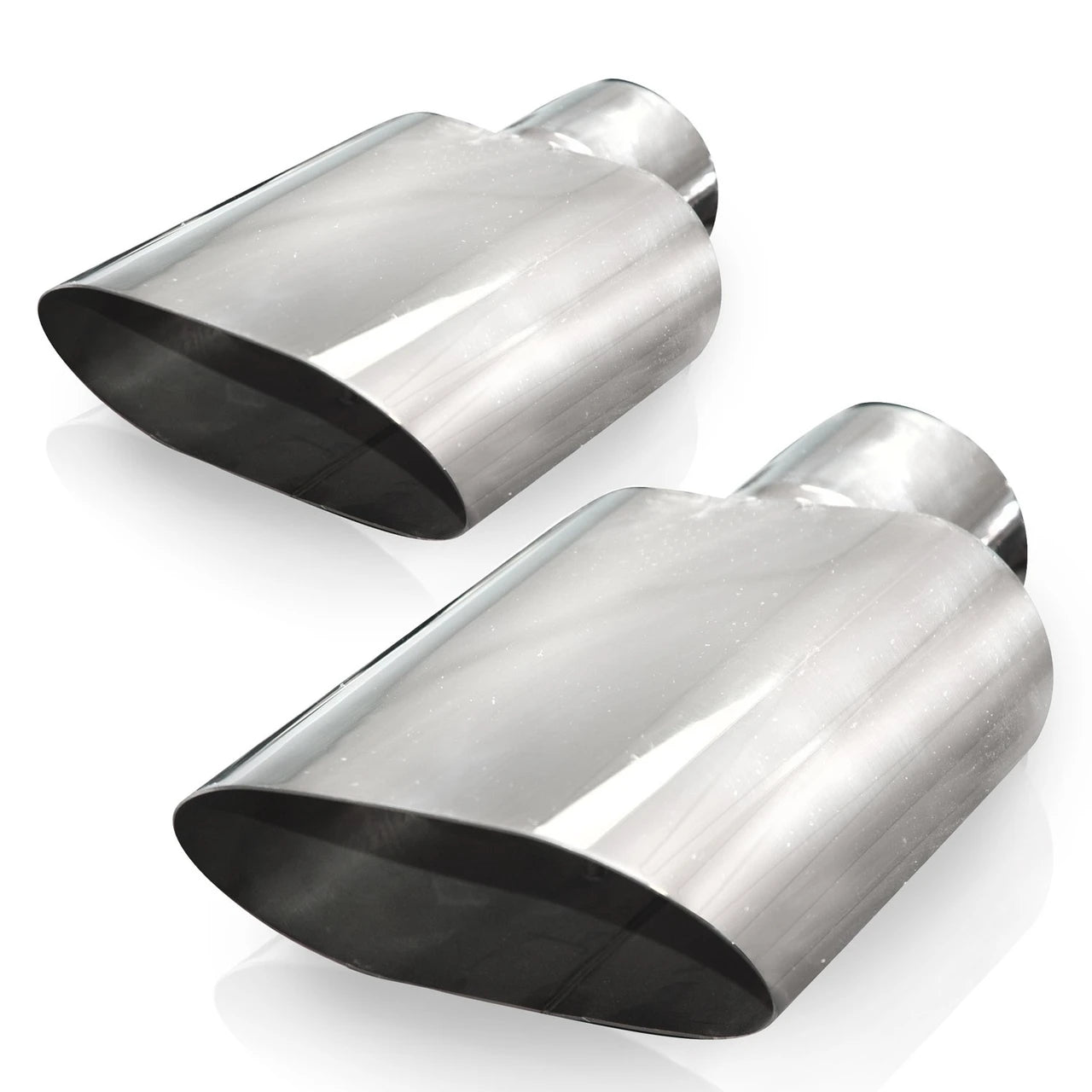 Stainless Works - Big Oval Style Polished Exhaust Tip 304 Stainless Steel - 782250