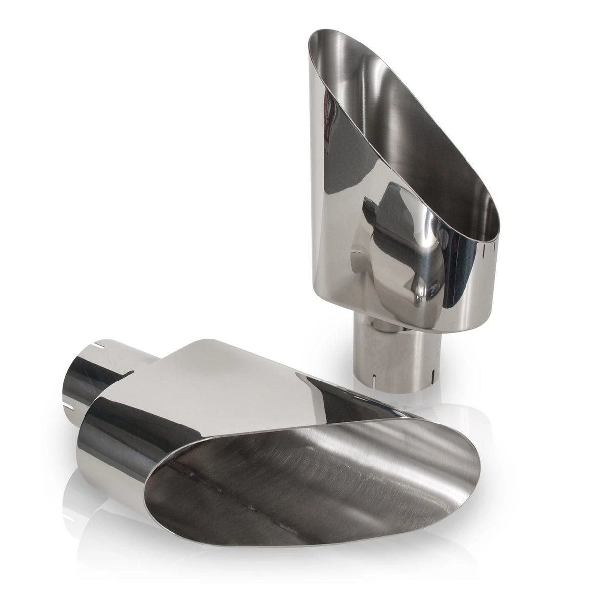 Stainless Works - Big Oval Style Polished Exhaust Tip 304 Stainless Steel - 781300