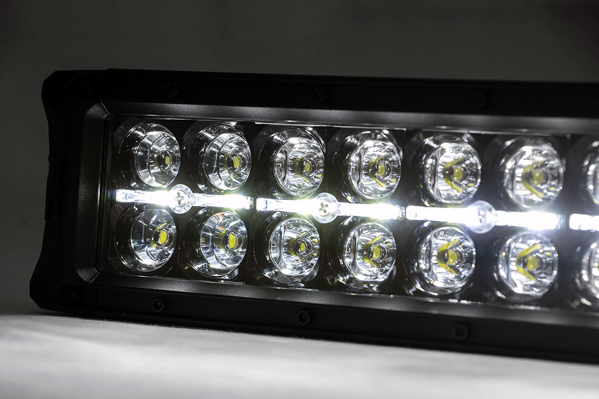 Rough Country - Mesh Grille - 30" Dual Row LED - Black - White DRL - GMC Sierra 1500 (14-15) - 70190DRL for 2014-2015 GMC Sie