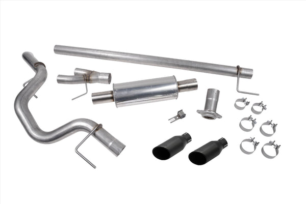 Roush - 2021-2026 Roush F-150 Side Exit Cat Back Performance Exhaust - Black Tip - 422266-BLK