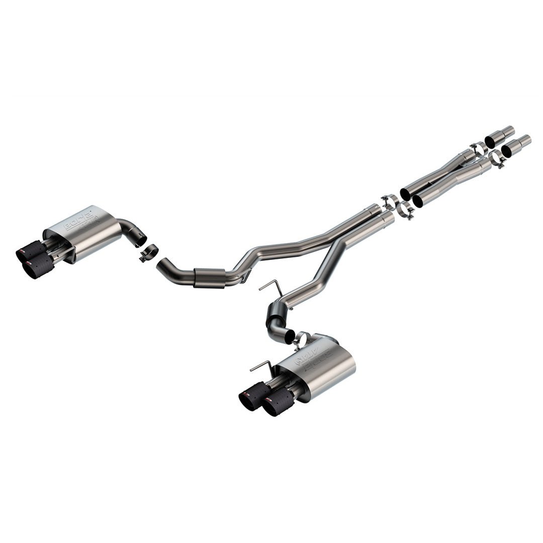 RTR Quad Tip Conversion & Borla ATAK Exhaust Kit (24+ Mustang GT)