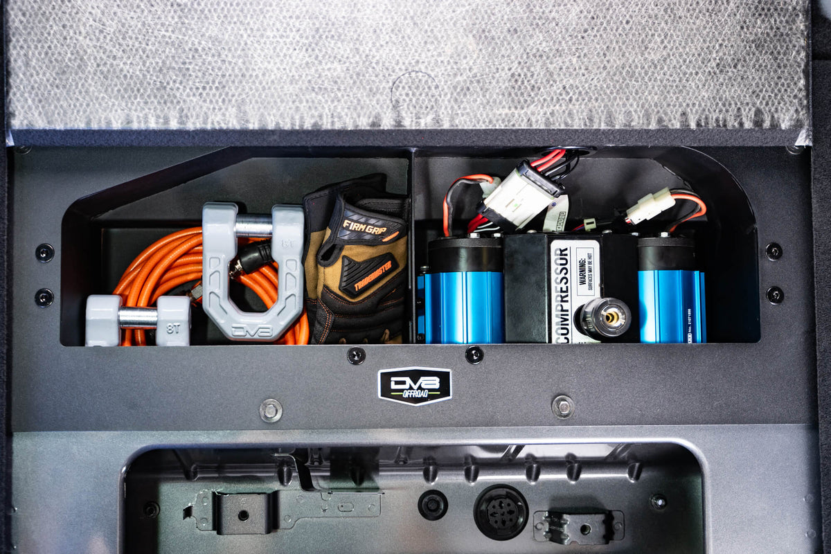 DV8 Offroad - Ford Bronco Air Compressor Mount & Storage Box - CMBR-01