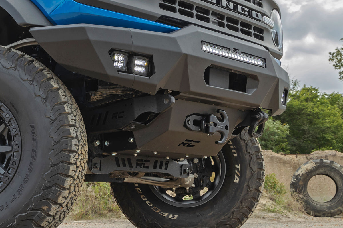 Rough Country - Hidden Winch Mount - 12000S - Ford Bronco 4WD (2021-2025) - 51059 for 2021-2023 Ford Bronco - installed view