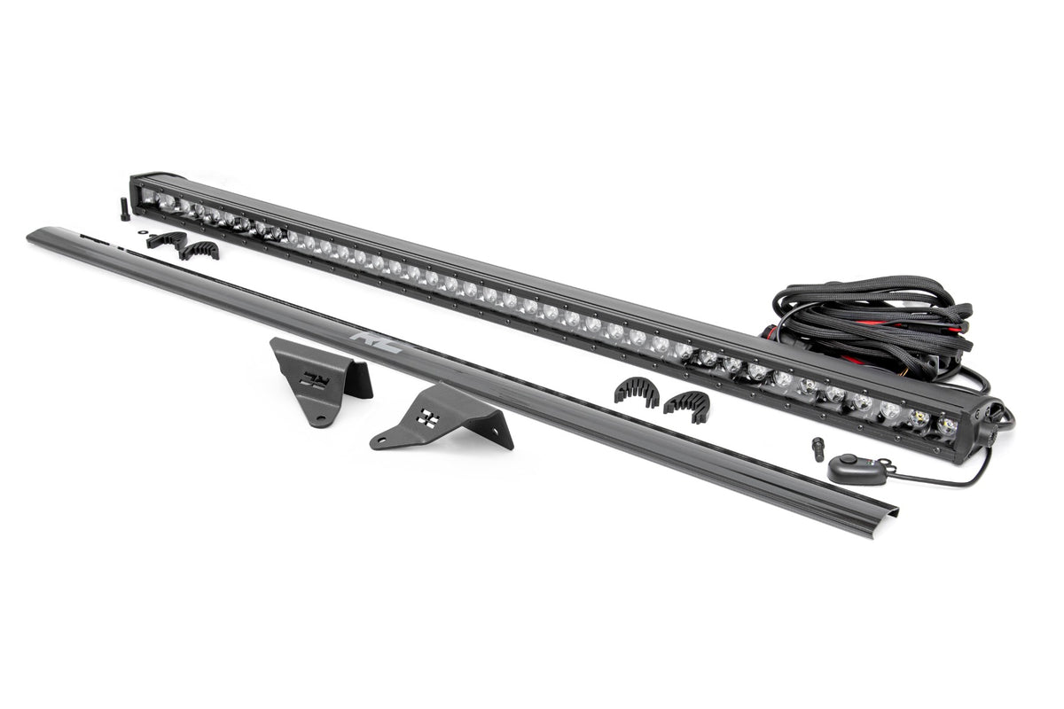 LED Light Kit | Upper Windshield | 40&quot; Black Single Row | Ford Bronco (21-24)