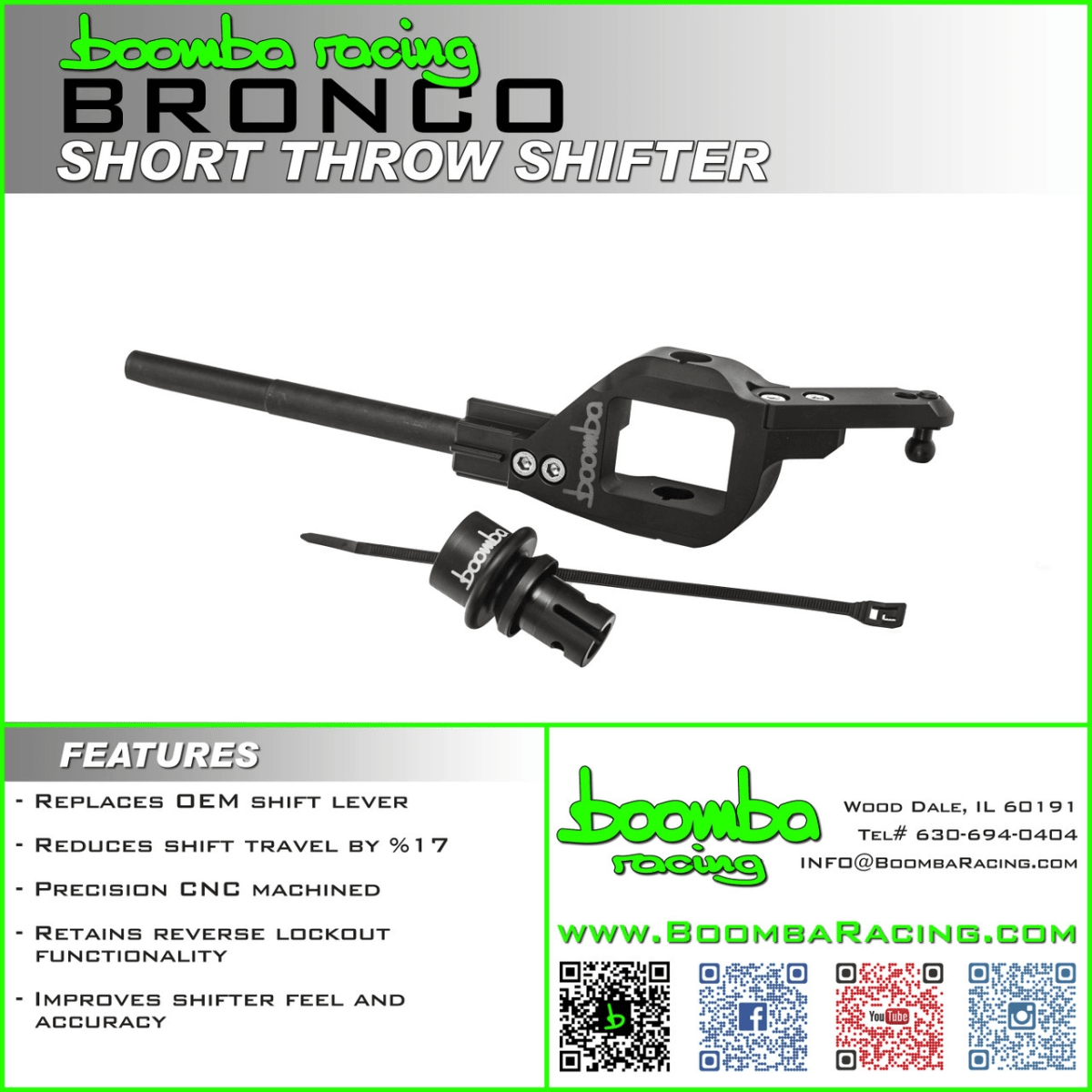 Clearance - Boomba Racing FORD BRONCO SHORT THROW SHIFTER