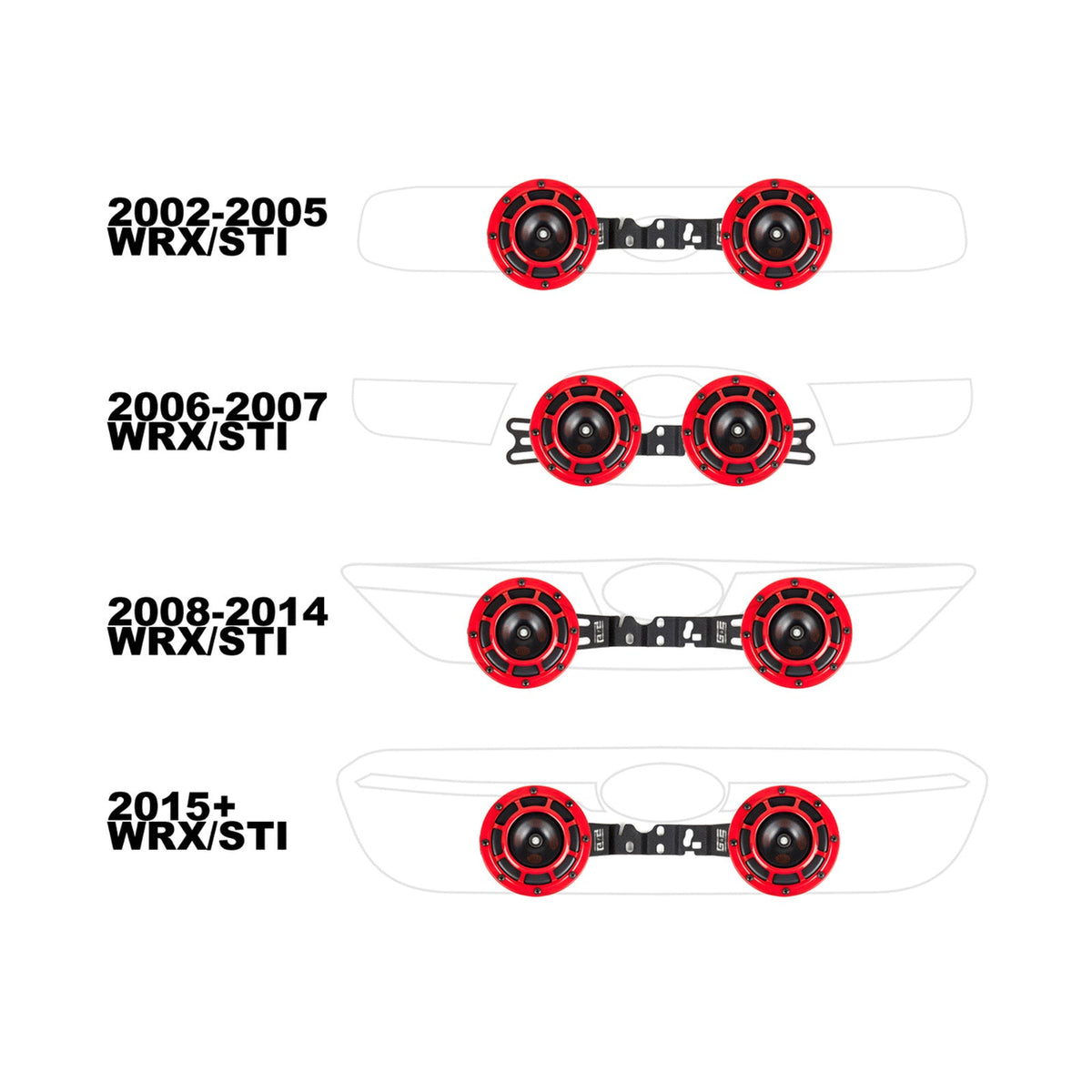 GrimmSpeed 02+ WRX/STi BroTie Hella Horn Mounting Bracket - GRM040004