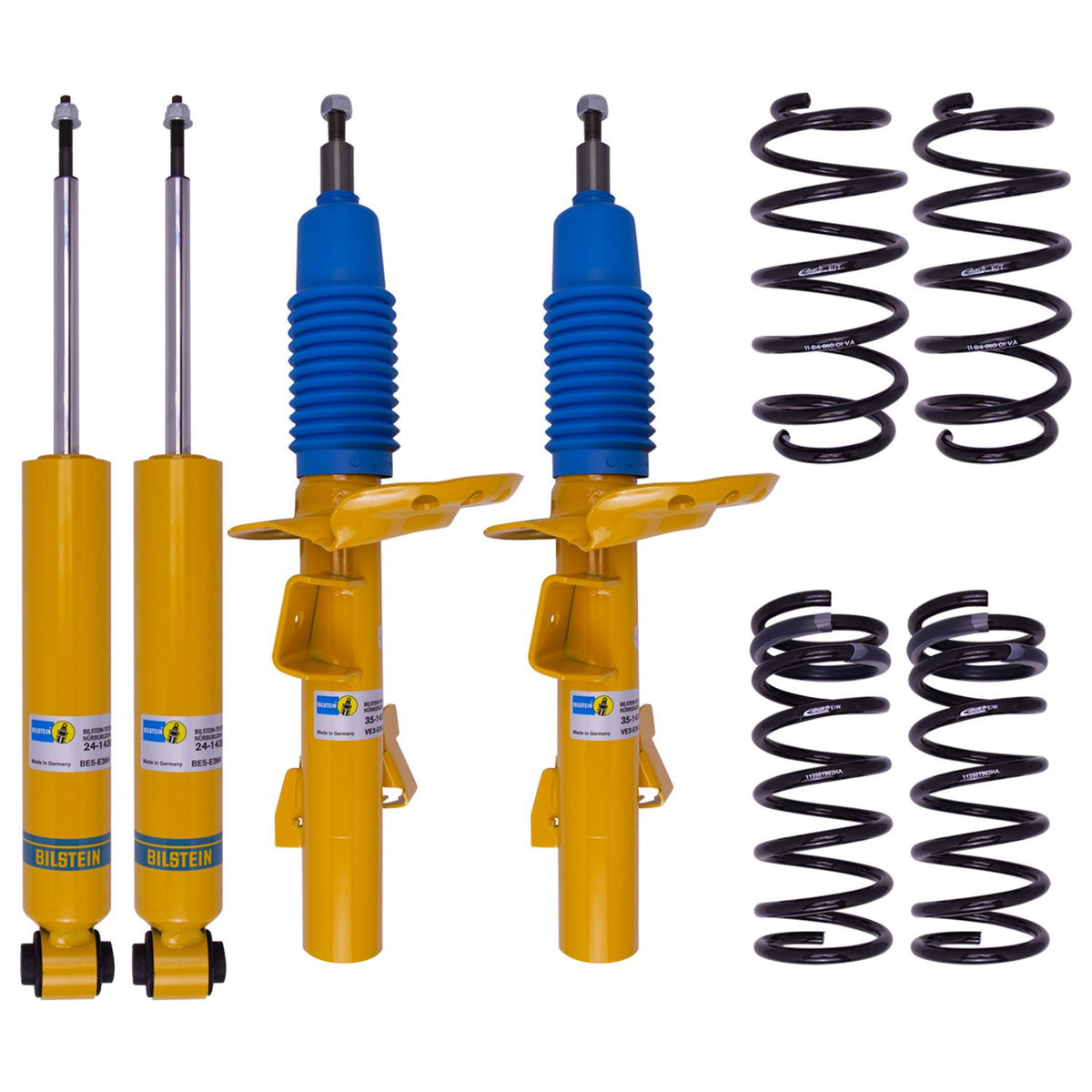 Bilstein B12 2011 Volkswagen Golf TDI Comfortline Wagon Front and Rear Suspension Kit - 46-187970