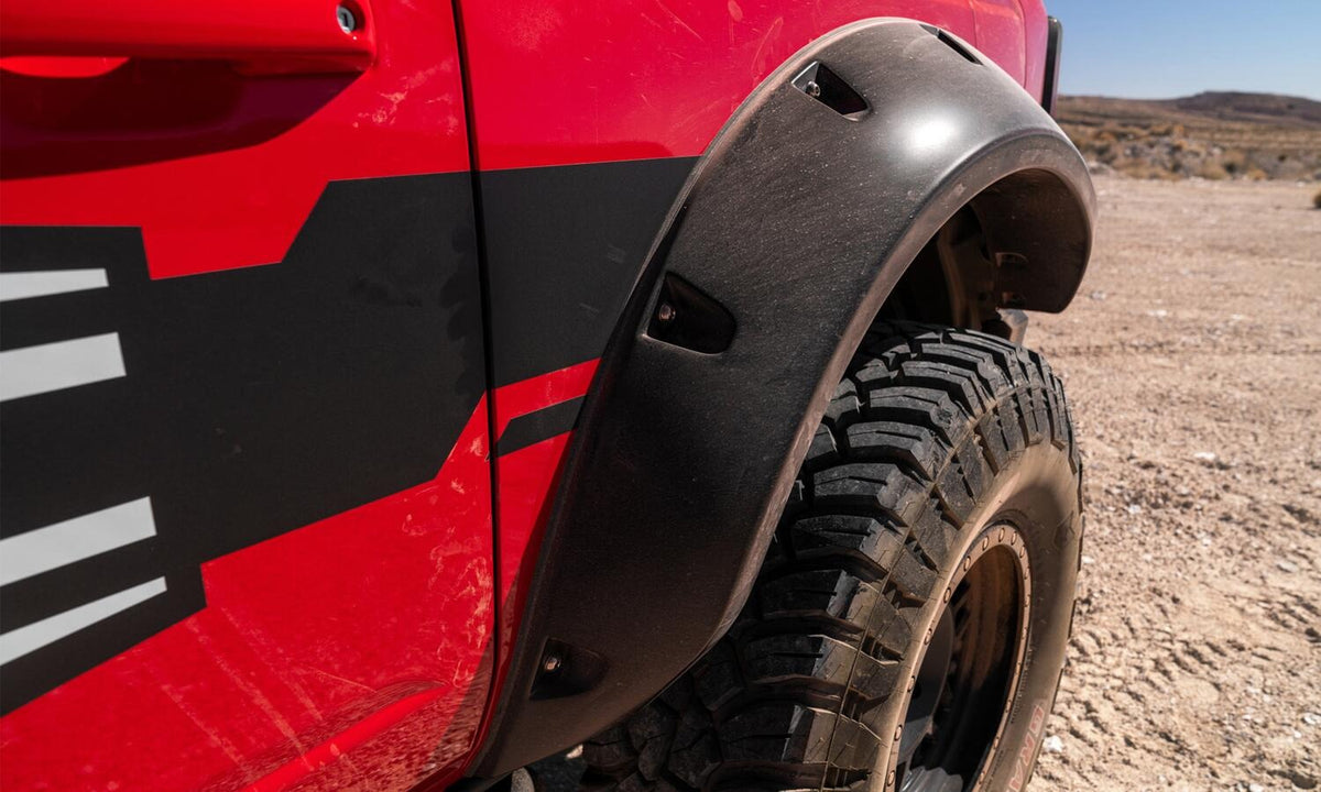 Clearance - Bushwacker 2021+ Ford Bronco 4-Door Pocket Style Flares 4pc - Black - 20960-02