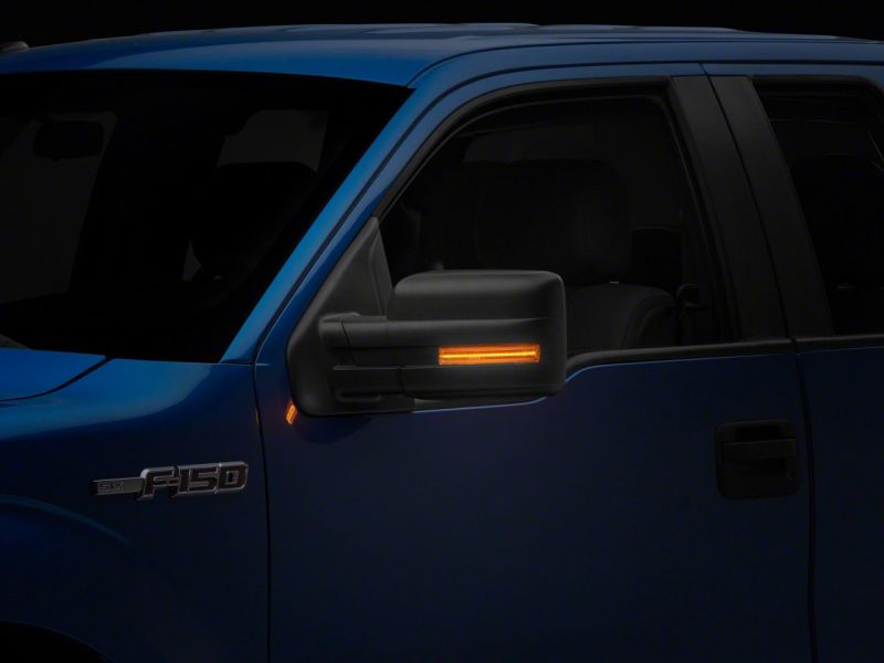 Raxiom 09-14 Ford F-150 Axial Series LED Sequential Mirror Mounted Turn Signals- Smoked - T578177
