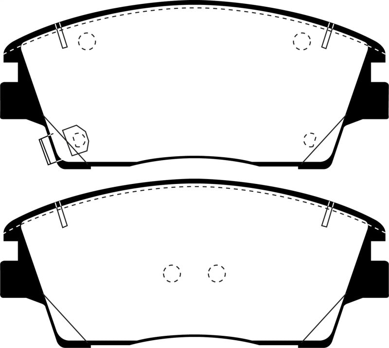 EBC 2016+ Hyundai Tuscon Ultimax2 Front Brake Pads - UD1847