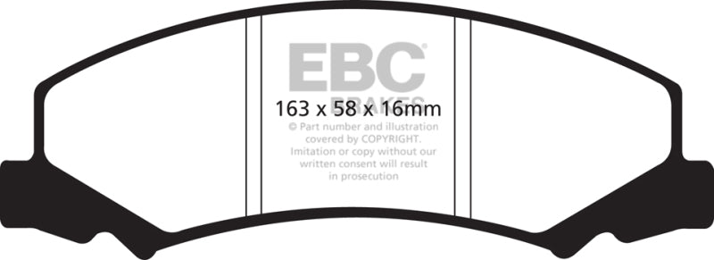 EBC 08-09 Buick Allure (Canada) 5.3 Redstuff Front Brake Pads - DP31762C