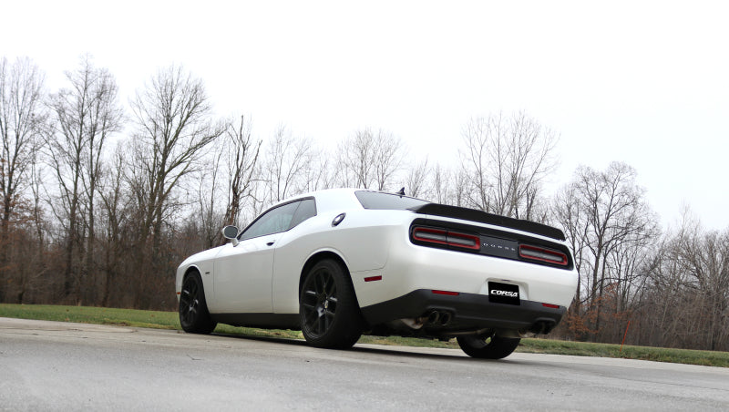 Corsa 2015-2017 Dodge Challenger Sport Cat-Back Dual Rear Exit with Twin 3.5in Polished Pro-Seri - 14986
